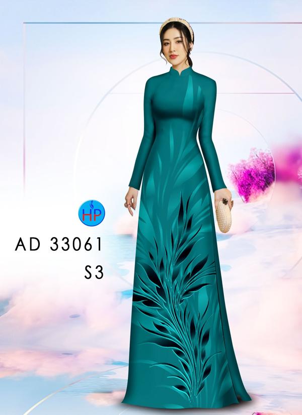 Vải Áo Dài Hoa In 3D AD 33061 1